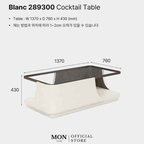 Sàn sofa A.R.T. Furniture Blanc Cocktail Table